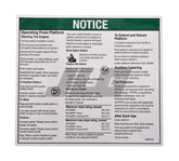 1000191 Notice, Inst, Platform GS68Rt | Genie